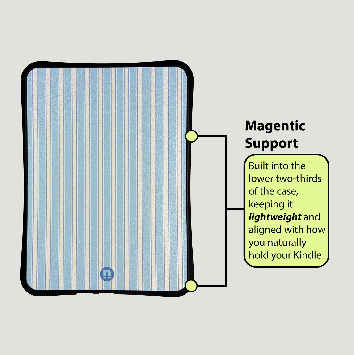 Blue Stripes - Kindle Paperwhite 12th Gen / Colorsoft Case